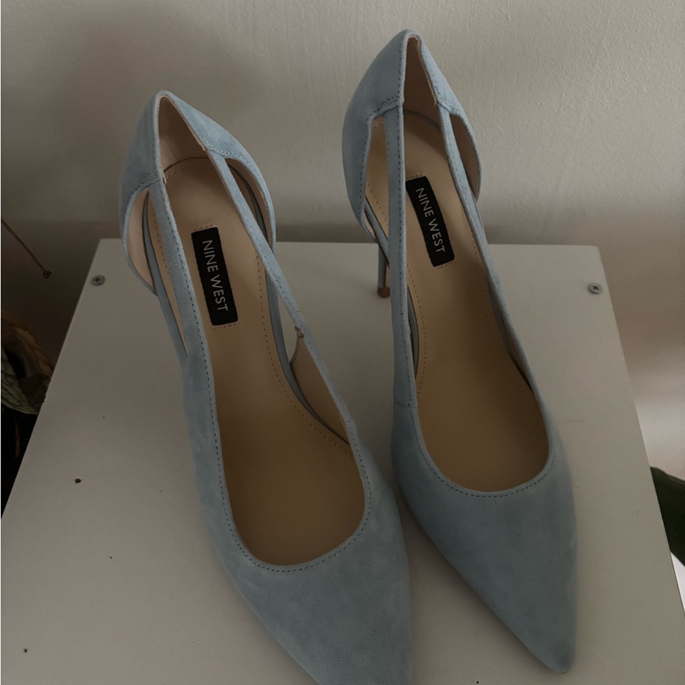 New with Tags - Nine West Powder Blue Pointed-Toe D'Orsay Pumps
